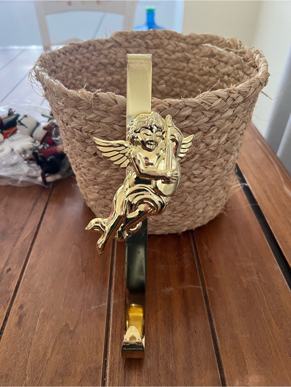 Vintage Gold Angel Decorative Wall Hook by